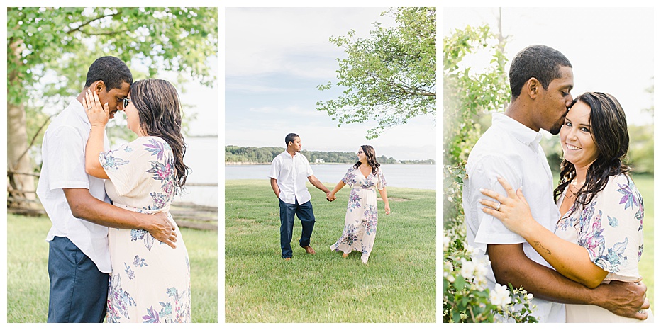 Waterfront Engagement Session at the Historic Ocean Hall for Lorin & Kerry by Maryland Wedding Photographer, LB Photography