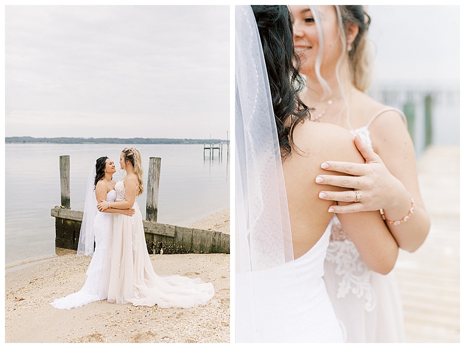 Intimate Riverside Elopement for Two Beautiful Brides